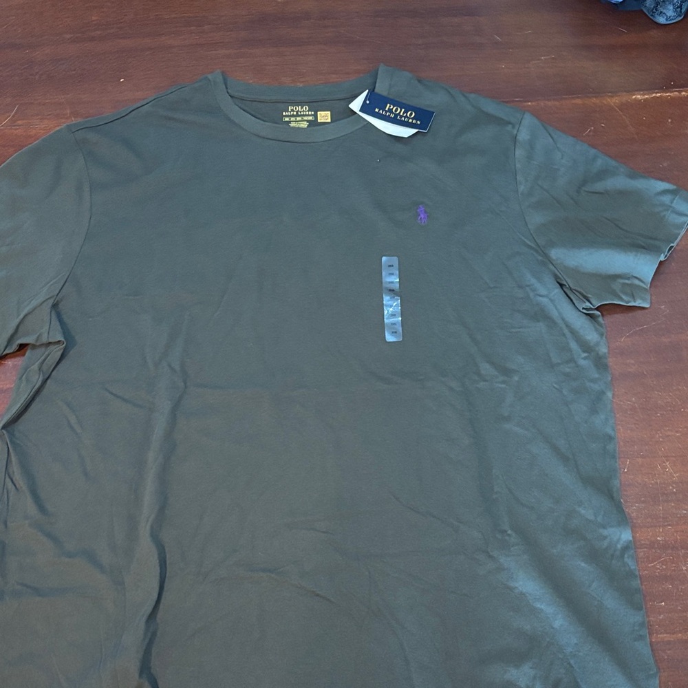 NWT Polo by Ralph Lauren Men's olive Green Tee